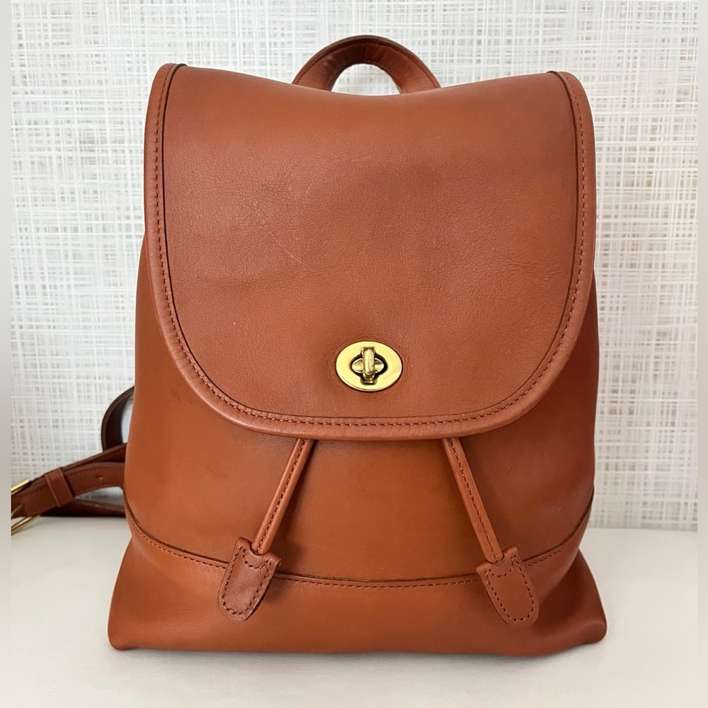 Vintage coach 9791 Brown Leather Backpack